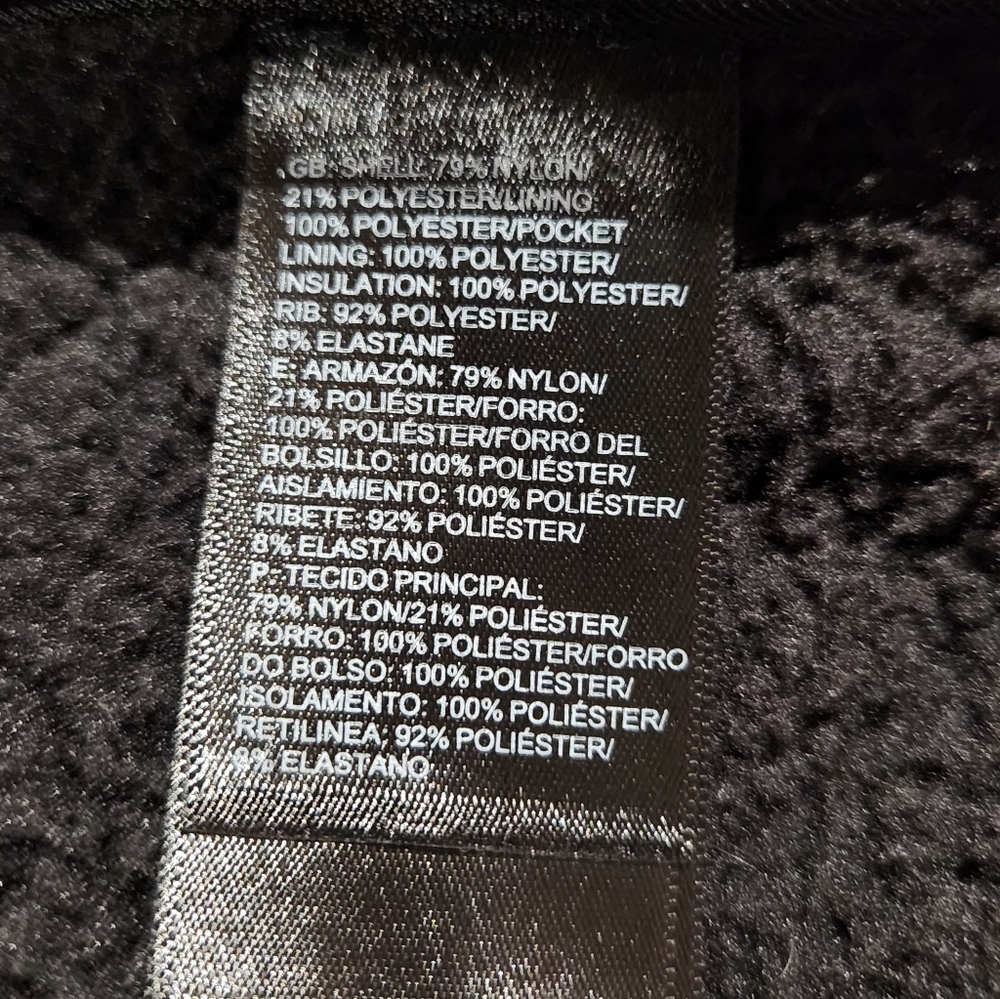 The North Face Men's Cuchillo 2.0 Quilted Dark Gray Fleece Lined Vest. Size L. - Picture 7 of 9